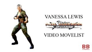 Virtua Fighter 5 FS  Video Movelist  Vanessa Lewis [upl. by Lednor]