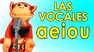 La Canción de las Vocales TODAS LAS LETRAS A E I O U  Show del Mono Sílabo leyendojuntos [upl. by Hallvard328]