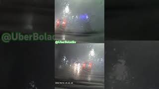 Momento exato do início da tempestade na visão de um Uber [upl. by Feliza238]