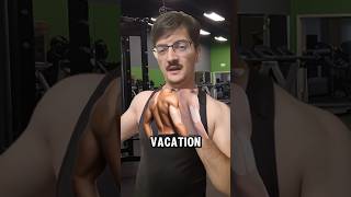 Will you lose muscle mass on vacation 💪🏻 📉 gym training bodybuilding [upl. by Shien]