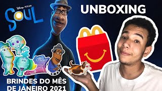 TODOS OS BRINQUEDOS DO MCLANCHE FELIZ  SOUL DA DISNEY PIXAR  MCDONALD´S JANEIRO DE 2021 [upl. by Suiravat484]