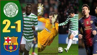 Celtic vs Barcelona 21  Historic Win  UCL 201213  Extended Highlights  English Commentary [upl. by Suehtomit481]