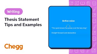 Thesis Statement Tips and Examples  Chegg [upl. by Irrol]