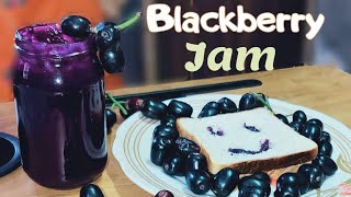 Blackberry jam  Jamun ka jam  healthy fruit jam recipe [upl. by Alvera902]