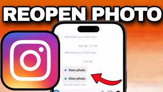 How To Reopen Instagram Photo Message [upl. by Attenyt]