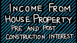 Income from House Property  Pre and Post Construction Interest cmainter [upl. by Terryn]