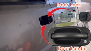 How To 0306 chevy Silverado Door HandleDoor Lock Replacement [upl. by Madson]