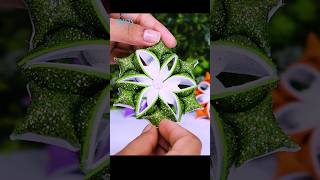 DIY Snowflakes Ornaments for Christmas Tree decorations❄️shorts christmas craft decor diy [upl. by Atnuahsal]