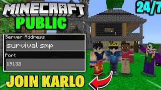 Minecraft Smp Live  Join Our Public Server  Java  Pe  121122  minecraftlive minecraft [upl. by Gawlas]