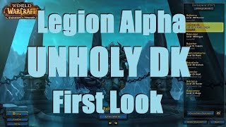 Bajheera  Legion UNHOLY DK Abilities amp Talents  WoW Legion Alpha Info [upl. by Akinej889]