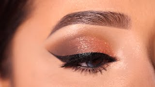 Soft and Simple eye makeup Tutorial with winged eyeliner  Beginner friendly eyeshadow  Shilpa [upl. by Tillinger]