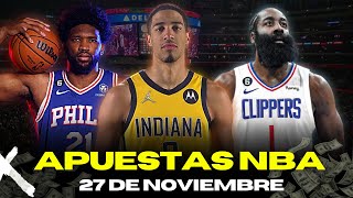 PRONÓSTICO Y APUESTAS NBA 27 DE NOVIEMBRE  PARLAY GRATIS NBA 🏀🔥 [upl. by Nalyorf]