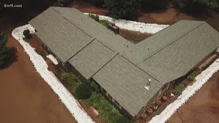 House becomes island 10000 sandbags later [upl. by Naot]