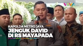 Kapolda Metro Jaya Bareng PJ Heru Jenguk David di RS Mayapada [upl. by Assyn]