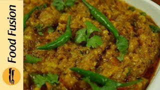 BBQ Baingan brinjal Ka Bharta Recipe By Food Fuision [upl. by Elia474]