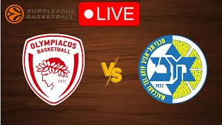 🔴 Live Olympiakos vs Maccabi Tel Aviv  EuroLeague 20232024  Live Play by Play Scoreboard [upl. by Boehmer]