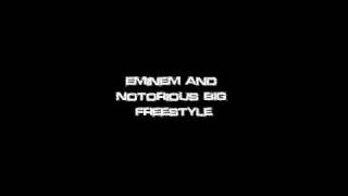 Eminem and Notorious BIG RARE Freestyle [upl. by Essilevi42]