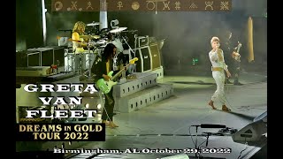 Greta Van Fleet  Dreams In Gold Tour 2022  BJCC Legacy Arena  Birmingham AL 10292022 [upl. by Kendre]