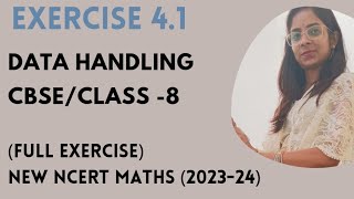 Maths Class 8 Exercise  41 Data Handling Chapter 4  by SHREYA GANGWAR  NEW NCERT [upl. by Nagirrek773]