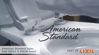 How to Install a Toilet Seat 5055A amp 5055B Models by American Standard [upl. by Inalem]