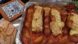 Bacalhau recheado Ã antiga portuguesa  ementa 5  ceia de Natal [upl. by Lehcsreh]