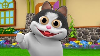 Meow Meow Billi  Hindi Nursery Rhymes  Hindi Song For Kids  म्याऊँ म्याऊँ  Hindi Balgeet Songs [upl. by Yadsendew469]