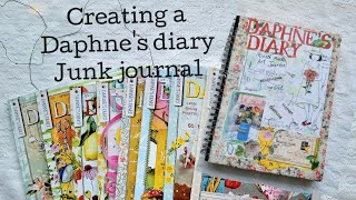 Creating a Daphnes Diary junk journal daphnesdiary junkjournal [upl. by Kevina995]