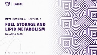 META S4L2 P1  Fuel Storage And Lipid Metabolism [upl. by Ahern]