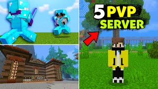 Top 5 Best PvP Server For Minecraft PE  PvP Server For MCPE  Vizag OP [upl. by Gratia]