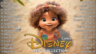 Walt Disney Songs Collection with Lyrics 2024 🛕 The Most Romantic Disney Songs  Disney Soundtracks [upl. by Ecertak]