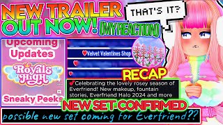 REACTING TO THE NEW ROYALE HIGH UPDATE TRAILER NEW EVERFRIEND SET CONFIRMED  ROBLOX [upl. by Hess476]