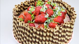 STRAWBERRY CAKE  Todds Kitchen [upl. by Ailero82]