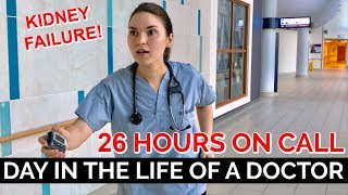 26 HOUR CALL SHIFT Day in the Life of a Doctor Kidney Failure Dialysis [upl. by Llener]