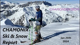 CHAMONIX Ski and Snow Report week 9  Spring Snow and lots of Avalanches [upl. by Kurland]