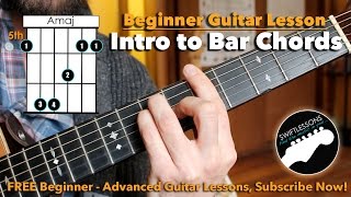 How to REALLY Play Bar Chords  A Beginner Guitar Tutorial [upl. by Libbi]