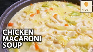 Sopas  Chicken Macaroni soup  Cooking guide [upl. by Ahsatsana174]