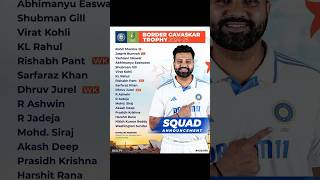 india squad for australia test series shorts [upl. by Wieren]