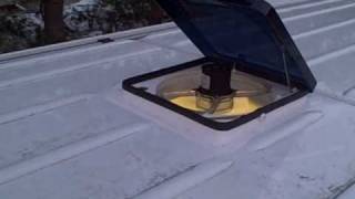 The Fantastic roof vent installed in a Sprinter by Cyclevan [upl. by Ecaroh]