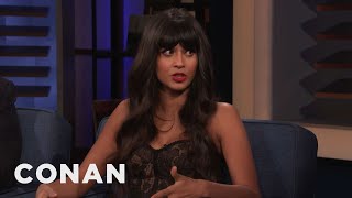 Jameela Jamil Wants To Change The Way We Look At Ourselves  CONAN on TBS [upl. by Acirne]