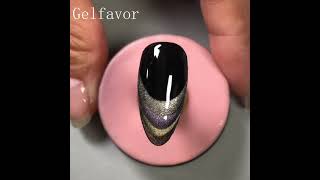 How to Do French Nail with Cateye Gel 💅😺 Cat Eye Gel Tutorial  Gelfavor [upl. by Ayiak]