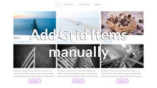 Filterable Grid for Divi Manually add Grid Items [upl. by Poler]