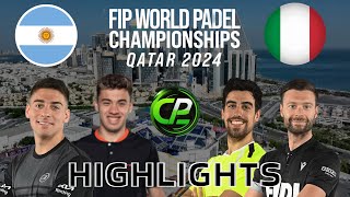 DINENNO amp AUGSBURGER VS CASSETTA amp CREMONA  GROUPS  FIP WORLD PADEL CHAMPIONSHIPS 2024 HIGHLIGHTS [upl. by Suhpoelc868]