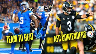 Lions now Super Bowl favorite team to beat in NFL Steelers morphing into legitimate AFC contender [upl. by Pansie88]