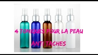 4 toniques pour éclaircir les taches du visage [upl. by Ulita516]