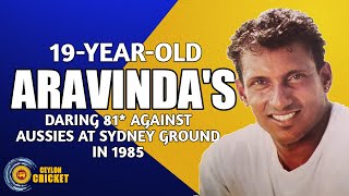 19YearOld Aravindas daring 81 against Aussies at Sydney ground in 1985 [upl. by Aelanej236]