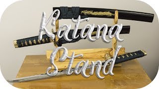 DIY • Wooden Katana Stand [upl. by Johnnie]