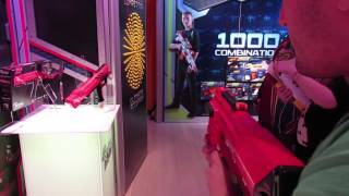 Nerf Rival Zeus firing Video  New York Toy Fair 2015 [upl. by Atilem591]