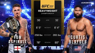 TOM ASPINALL VS CURTIS BLAYDES 2 FULL FIGHT UFC 304 [upl. by Eteragram]