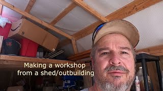 converting our outbuilding into a shopmaking a second table [upl. by Marola]