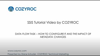 How to configure a Data flow task in SSIS SSIS tutorial video by COZYROC [upl. by Lefty]